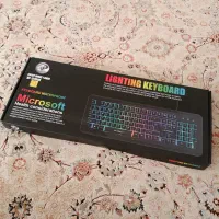 کیبورد سیم‌دار اکس‌پی پروداکت مدل RGB مشکی