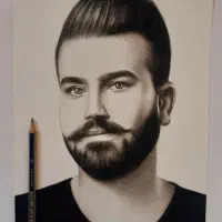 سفارش طراحی چهره سیاه قلم|خدمات پیشه و مهارت|شیراز, دشت چنار|دیوار