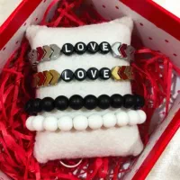 دستبندزبیاوبا کیفیت سنگ اونیکس عقیق وچشم ببر