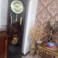 ساعت ایستاده چوب گردو سالم