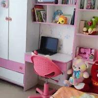 ست کامل کمد تخت میز تحریر کتابخانه