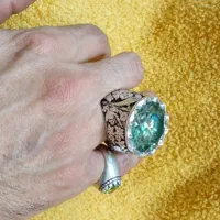 انگشتر نقره الماس روسی