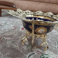 یک عدد شیرینی خوری و  میوه خوری چینی و برنجی|ظروف سرو و پذیرایی|پاکدشت, |دیوار