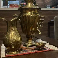 سماور و متعلقات برنجی ساخت بروجرد