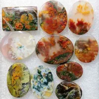 نگین عقیق شجر قائن و رنگی انگشتر گردنبند|جواهرات|ماهدشت, |دیوار