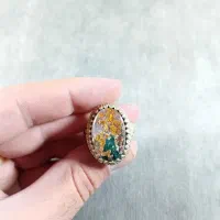 پک ۱۰عددی عقیق شجر فیروزه