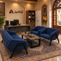 نیم ست مبل اداری ۰۸۱ میز نقاب