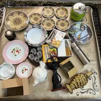 ظرف بشقاب لیوان ورق بزنید