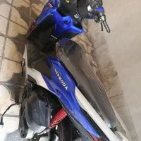 موتور برمودا آبی کاربنی خوشرنگ|موتورسیکلت|شیراز, شهرک نیروی انتظامی|دیوار