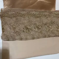 پارچه مجلسی ساتن وپارچه تور کارشده