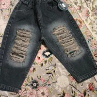 شلوار جین تمام زاپ بچگانه