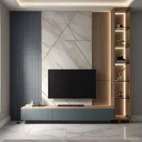 اجرای حرفهای دکوراسیون داخلی و TV Wall|خدمات پیشه و مهارت|کرج, مجتمع صنفی صنعتی|دیوار