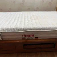 تشک و تخت چوبی ۱ونیم نفره