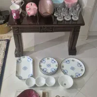 سرویس چایخوری پیوتر .کریستال سینی و ابکش استیل|ظروف سرو و پذیرایی|تهران, کوهک|دیوار