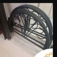 تخت یکنفره فرفورژه مشکی