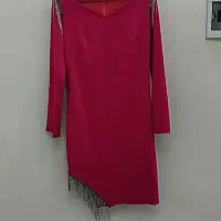 لباس  مجلسی سرخ آبی