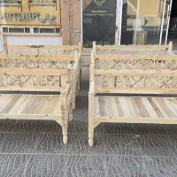 مبل سنتی سایز ۶۰در۱۶۰ چوب ایرانی و روسی مخلوط|مبلمان خانگی و میز عسلی|یزد, |دیوار