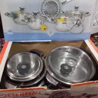 سرویس قابلمه استیل ۹ تیکه ی سوریه ای|ظروف پخت‌وپز|اردبیل, |دیوار