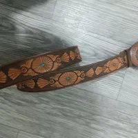 کمربند تمام چرم کاردست سرخپوستهاوارداتی از امریکا