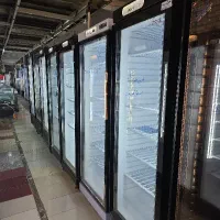 فریزر یک در ایستاده ویترینی چرخ دار ۶۰ سانت