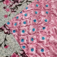 لحاف جهیزیه زیبا و تزیین شده|رختخواب، بالش، پتو|قم, شهرک مهدیه|دیوار