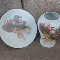 بشقاب و گلدون قدیمی|ظروف سرو و پذیرایی|ساری, |دیوار