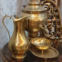 سماور برنجی سالم وتمیز