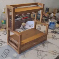 استند چوبی کشو دار|کتابخانه، شلف، قفسه‌های دیواری|کرمان, |دیوار