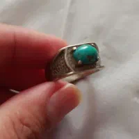 انگشتر زبرجدو فیروزه