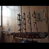 کشتی بادبانی دکوری|مجسمه، تندیس، ماکت|تهران, مسعودیه|دیوار