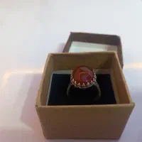 دوعدد انگشتر نقره با نگین یاقوت سرخ و عقیق یمنی|زیورآلات و اکسسوری|فردیس, شهرک سپاه|دیوار