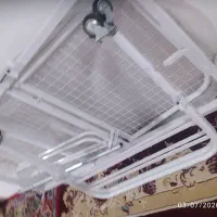 تخت یک شکن بیمارستانی با احرم بلبرینگی دسته تاشو