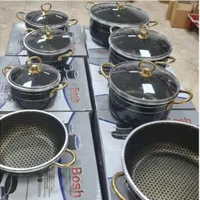 سرویس قابلمه 14 پارچه دسته نسوز داخل زنبوری|ظروف پخت‌وپز|قم, علی آباد سعدگان|دیوار