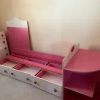 سرویس ام دی اف دخترانه|تخت و صندلی بچه|بروجرد, |دیوار