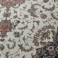 فرش زمینه کرم ۱۲ متری