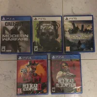 دیسک بازی call of duty و هاگوارتز و red dead