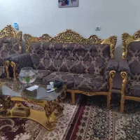 مبل سلطنتی در حد نو با بهترین کیفیت چوب و پارچه|مبلمان خانگی و میز عسلی|بهبهان, |دیوار