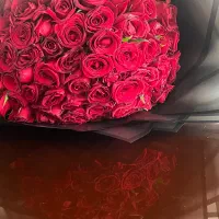 گل رز قرمز صد شاخه