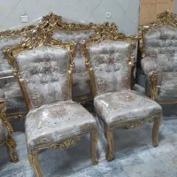 مبل سلطنتی ۹نفره بهمراه میزوعسلی تمام ورق طلا|مبلمان خانگی و میز عسلی|مشکین‌دشت, |دیوار