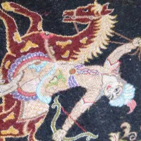 قالی شکارگاه دست باف|فرش|مسجد سلیمان, |دیوار