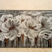 ۳ تا تابلو نقاشی موجوده ۱۰۰×۵۰ کاردست