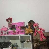 آشپز خانه و خونه اسباب بازی خرس و پلنگ صورتی