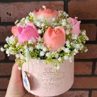 باکس شمع و گل و پروانه