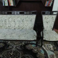 مبل استیل با چوب راش همراه با میز و عسلی7 نفره