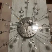 لوستر مدرن وارداتی ۱۸ شاخه ریموتدار ، قطر ۹۵ سانت|لوستر و چراغ آویز|تهران, الهیه|دیوار