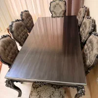 ناهارخوری چوبی مشکی|میز و صندلی غذاخوری|تبریز, |دیوار