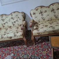 مبل تمیز شسته شده بسیار باکیفیت کرم قهوه ای ۶نفره|مبلمان خانگی و میز عسلی|مسجد سلیمان, |دیوار