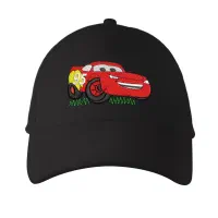 کلاه کتان مشکی مک کویین (گلدوزی)