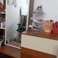 آینه چوب اعلا  تمام قد دارای سه کشو بزرگ