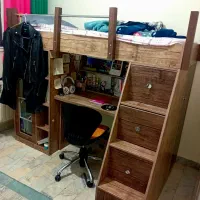 تخت نوجوان یک نفره دو طبقه